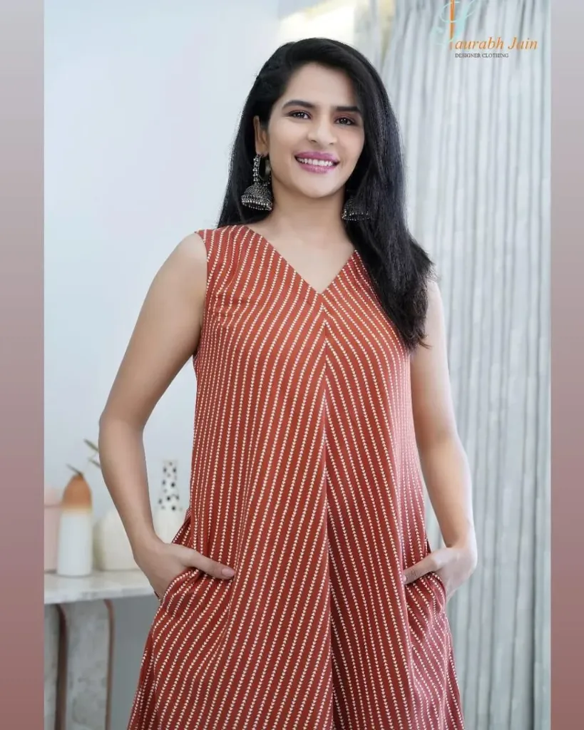 New Beautiful  printed meroon cotton middi Gown dress