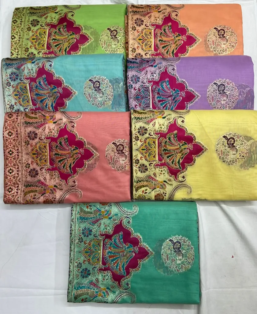 Pure Cotton Original Jari Weaving Work Sarees